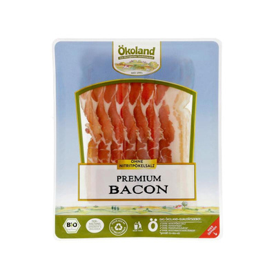 Produktfoto zu Ökoland - Bio-Premium Bacon - 80g