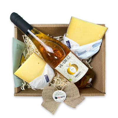 Produktfoto zu Präsentkorb "Italienischer Genuss" mit Käse und Secco