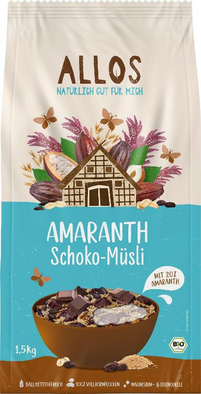 Produktfoto zu Allos - Amaranth Schoko Müsli - 1,5 kg