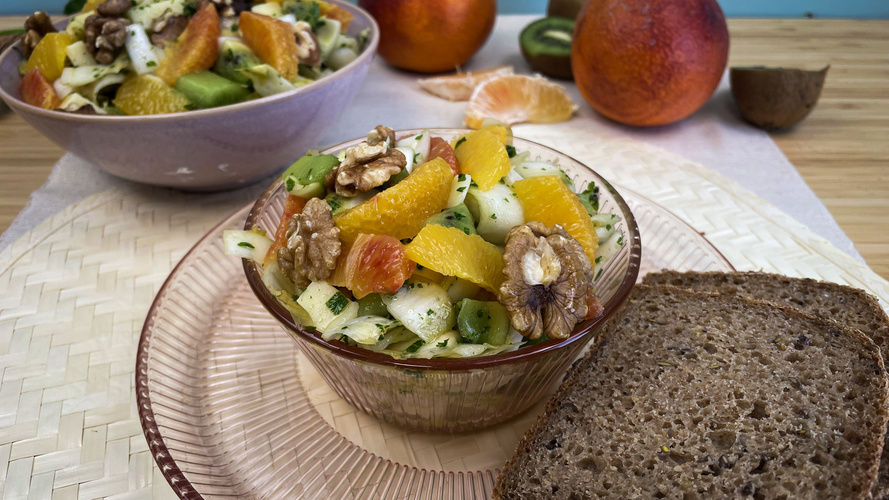 Rezeptbild für 419. Chicorée- und Blutorangensalat