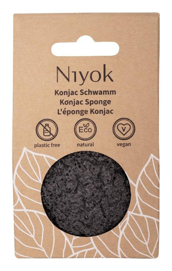 Produktfoto zu Niyok - Konjac Sponge black (aus Bambuskohle)