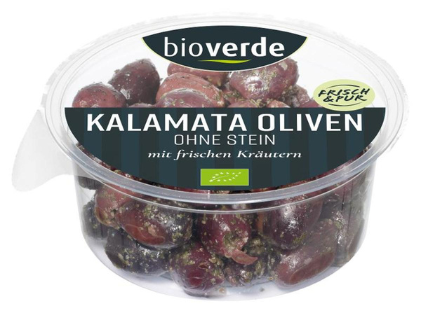 Produktfoto zu bio-verde - Schwarze Kalamata-Oliven - 150g