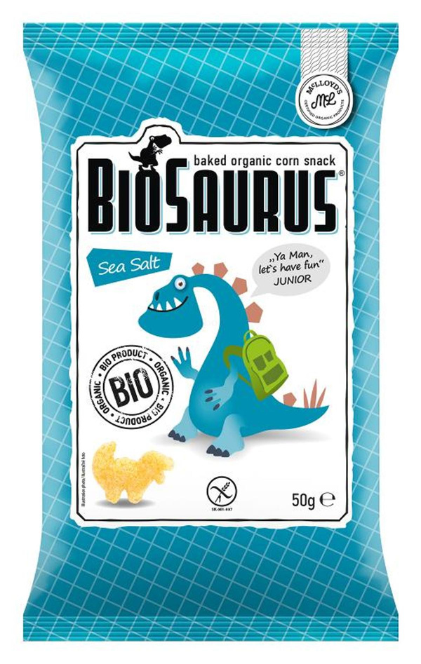 Produktfoto zu Biosaurus - Maischips Sea Salt, glutenfrei - 50g
