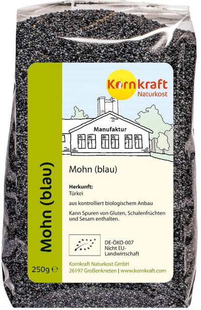 Produktfoto zu Kornkraft - Blaumohn - 250g