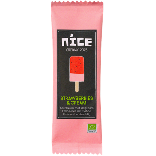 Nice Ice am Stiel - Erdbeer Sahne