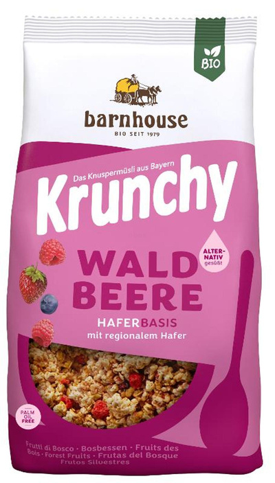 Produktfoto zu Barnhouse Krunchy Pur Waldbeer - 375g
