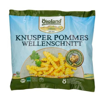 Produktfoto zu Ökoland - Knusper Pommes Wellenschnitt, tiefgekühlt - 500g