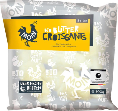 Produktfoto zu Moin - Butter Croissant, tiefgekühhlt - 300g (5 Stück)