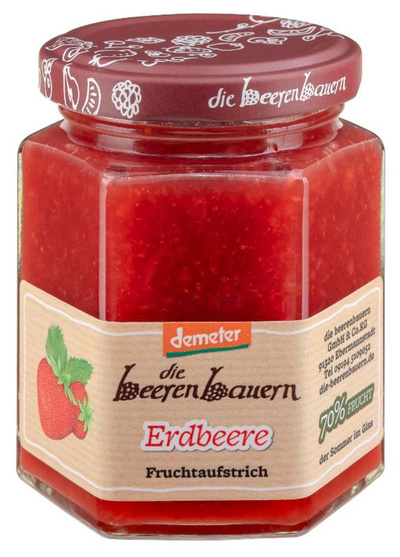 Produktfoto zu Die Beerenbauern - Erdbeere Fruchtaufstrich - 200g