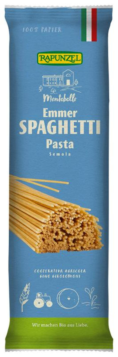 Produktfoto zu Rapunzel - Emmer-Spaghetti - 500g