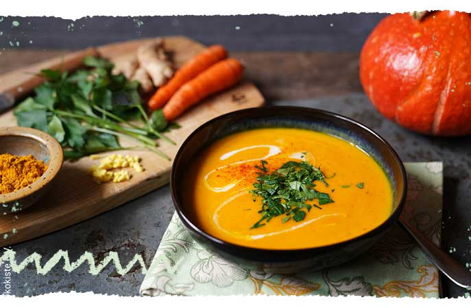 asiatische Kürbisuppe