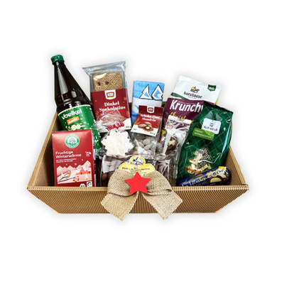 Produktfoto zu Präsentkorb - Frohe Weihnachten (mit Vollmilch Schoki)