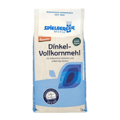 Produktfoto zu Spielberger - Vollkorn Dinkelmehl, Demeter - 1kg