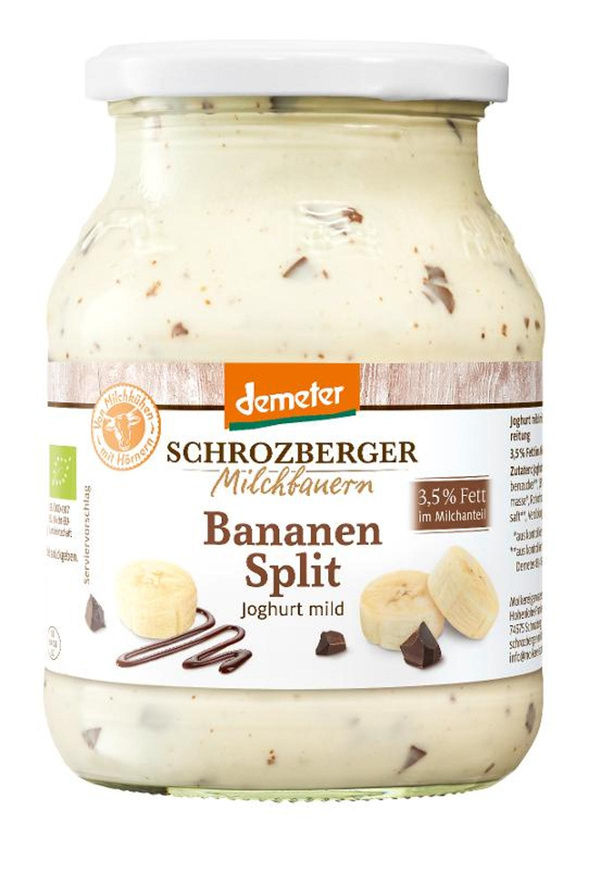 Produktfoto zu Schrozberger - Joghurt Bananensplit 3,5% - 500g