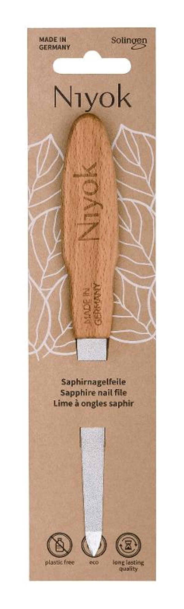 Produktfoto zu Niyok - Nagelfeile mit Holzgriff klein