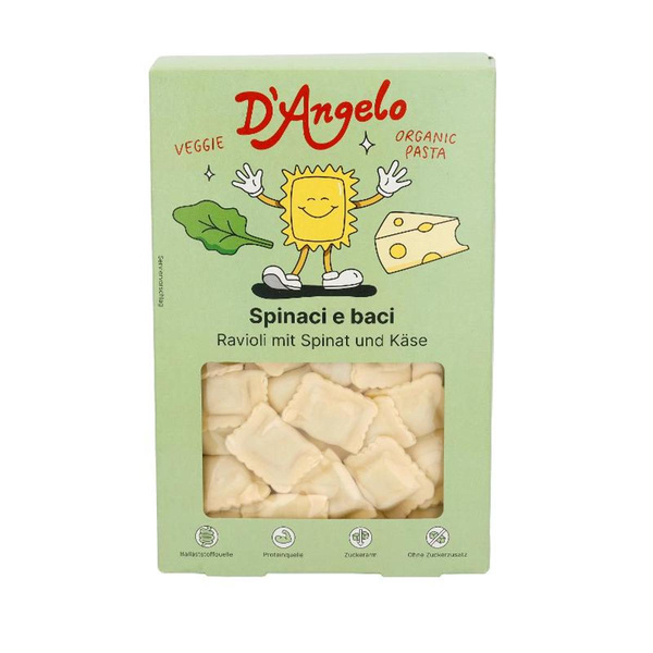 Produktfoto zu D'Angelo - Ravioli Käse Spinat - 250g