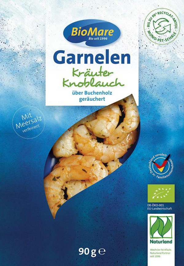 Produktfoto zu BioMare - Garnelen Kräuter-Knoblauch - 90g