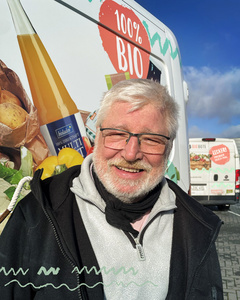 Jürge -Fahrer beim Bioboten