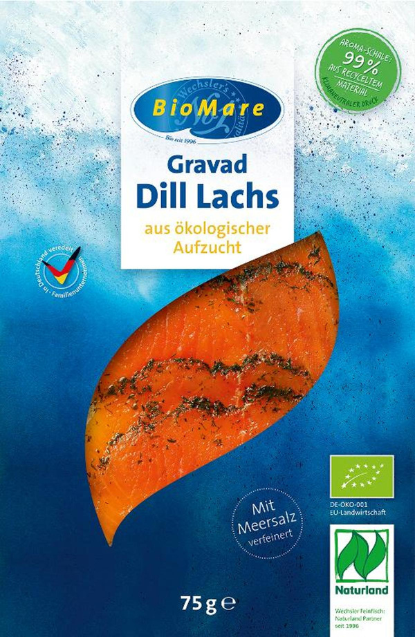 Produktfoto zu BioMare - Gravad Dill Lachs - 75g