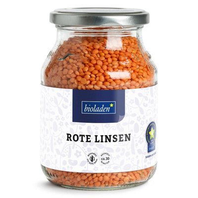 Produktfoto zu Kornkraft - Rote Linsen im Mehrwegglas - 450g