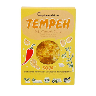 Produktfoto zu tempehmanufaktur - Tempeh Soja Curry - 200g