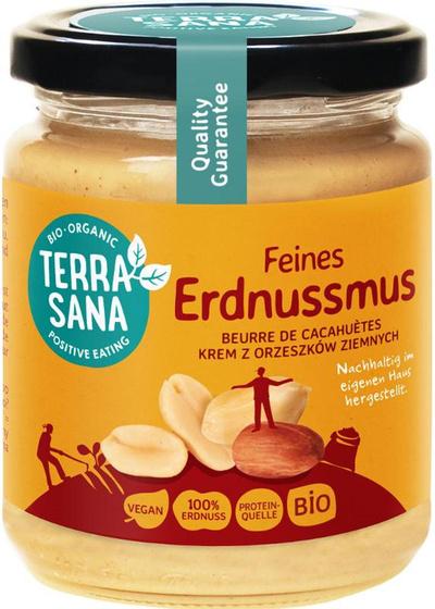 Produktfoto zu TerraSana Erdnussmus fein - 250g