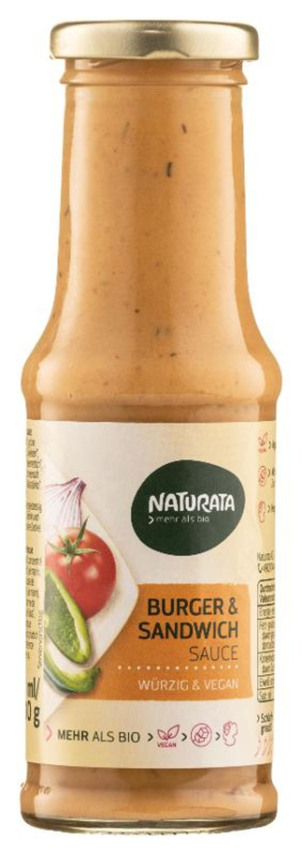 Produktfoto zu Naturata - Burger Sandwich Sauce - 210ml