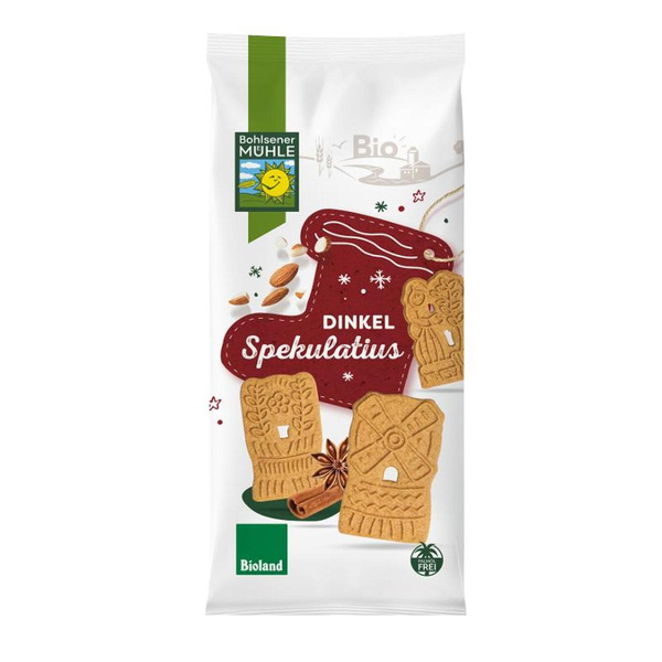 Produktfoto zu Bohlsener Mühle - Dinkel Mandel Spekulatius - 170g