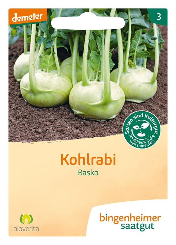 Produktfoto zu Bingenheimer Saatgut - Kohlrabi weiß