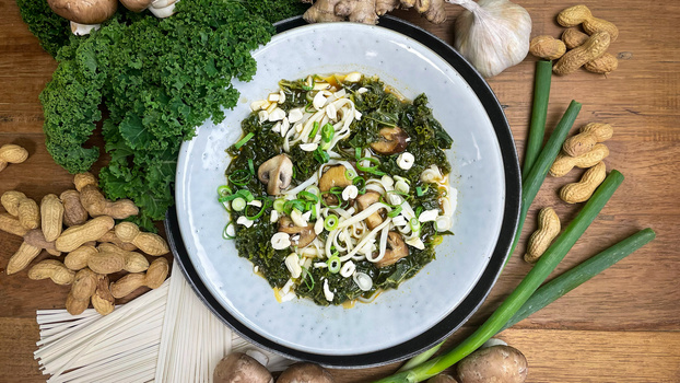 Rezeptbild für 179. Ramensuppe mit Grünkohl (vegan)