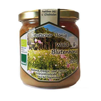 Produktfoto zu Imkerei Josef Dühnen - Wald- & Blütenhonig - 500g
