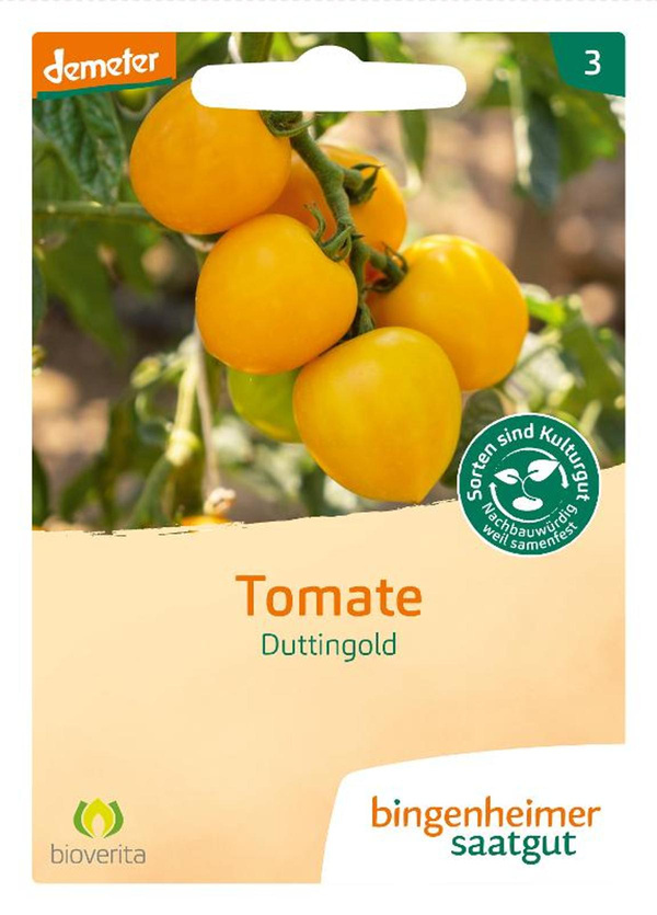Produktfoto zu Bingenheimer Saatgut - Saatgut Tomate gelb