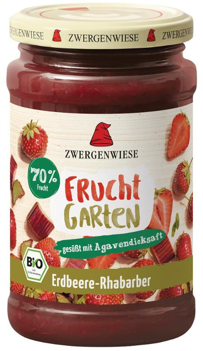 Produktfoto zu Zwergenwiese - Erdbeer Rhabarber Fruchtgarten - 225g