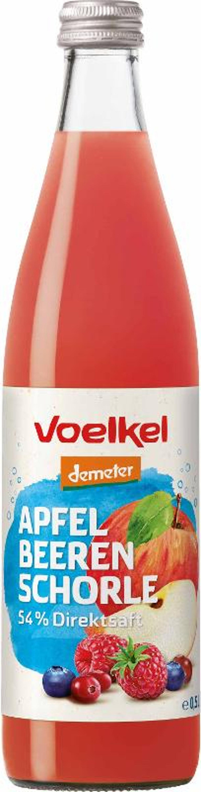 Produktfoto zu Voelkel Apfel Beeren Schorle - 0,5l