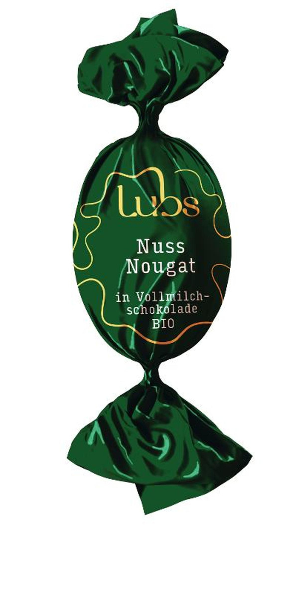 Produktfoto zu Lubs Confiserie Kugel Nussnougat - 20g