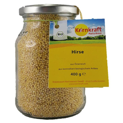 Produktfoto zu Kornkraft - Hirse im Mehrwegglas - 400g