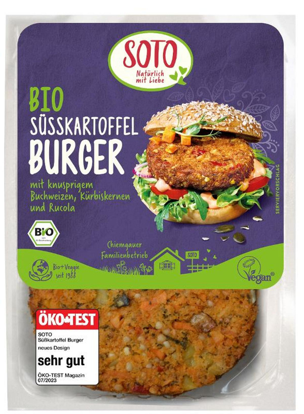Produktfoto zu SOTO - Süßkartoffel-Burger - 160g