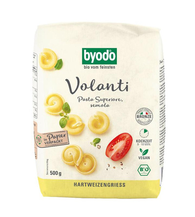 Produktfoto zu byodo - Volanti (gedrehte Hütchen) semola - 500g