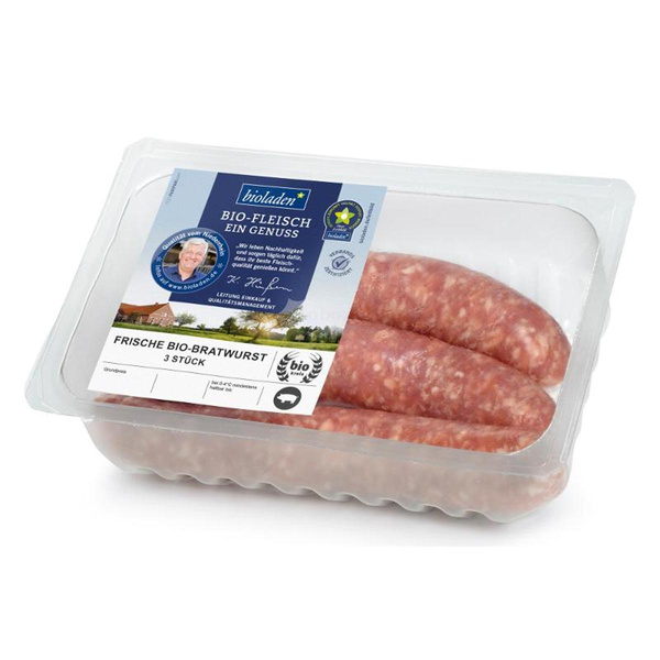 Produktfoto zu bioladen - Schweine-Bratwurst, grob - ca. 300g (3 Stück)