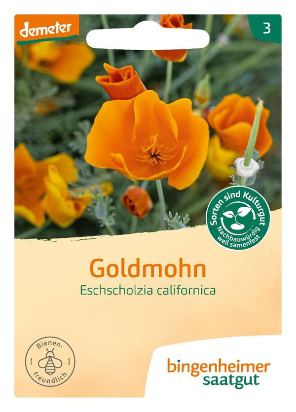 Produktfoto zu Bingenheimer Saatgut - Goldmohn