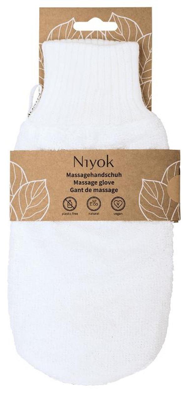 Produktfoto zu Niyok - Massagehandschuh weich aus Bambusfaser