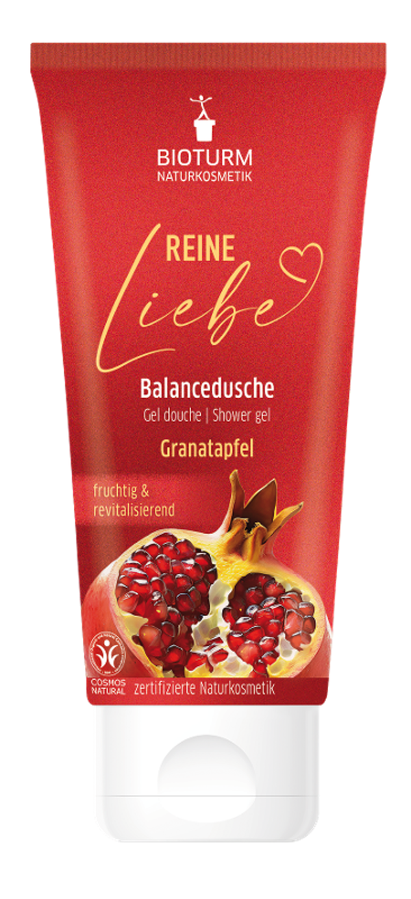 Produktfoto zu Bioturm - Duschgel Reine Liebe, Granatapfel - 200ml