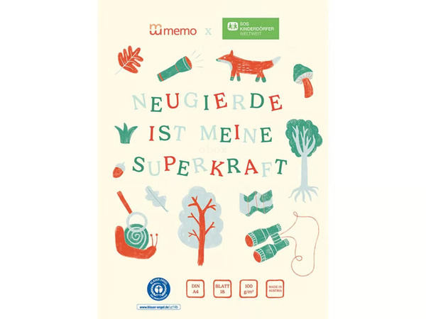 Produktfoto zu Memo - Zeichenblock DIN A4