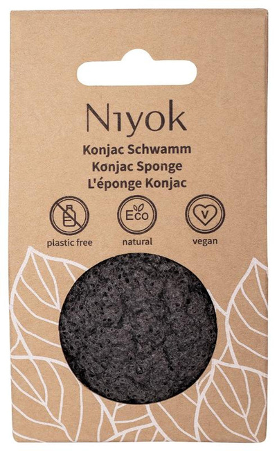 Produktfoto zu Niyok - Konjac Sponge black (aus Bambuskohle)