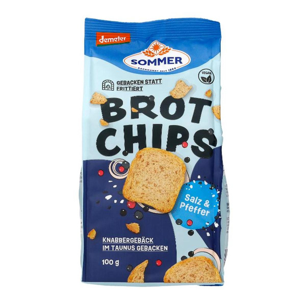 Produktfoto zu Sommer - Brot-Chips mit Salz & Pfeffer - 100g