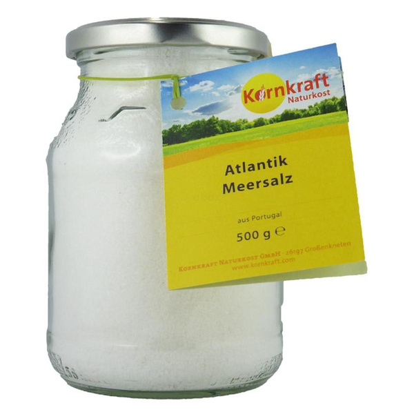 Produktfoto zu Kornkraft - Atlantik-Meersalz fein im Mehrwegglas - 500g