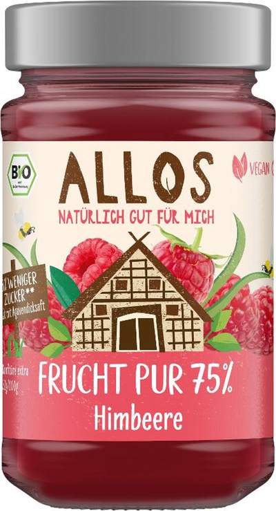 Produktfoto zu Allos - Frucht Pur Himbeere - 250g