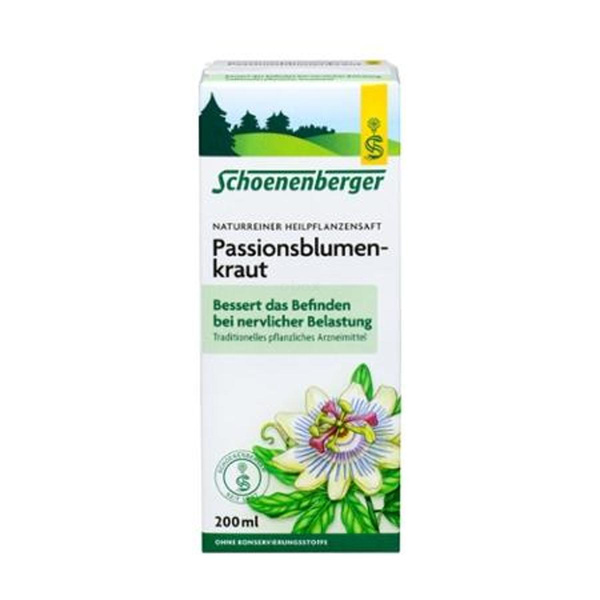 Produktfoto zu Schoenenberger Passionsblumenkraut-Saft - 200ml