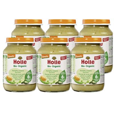 Produktfoto zu Holle - Kartoffeln Erbsen Zucchini - 6 x 190g