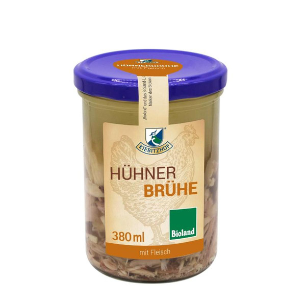 Produktfoto zu Kiebitzhof - Hühnerbrühe - 380g